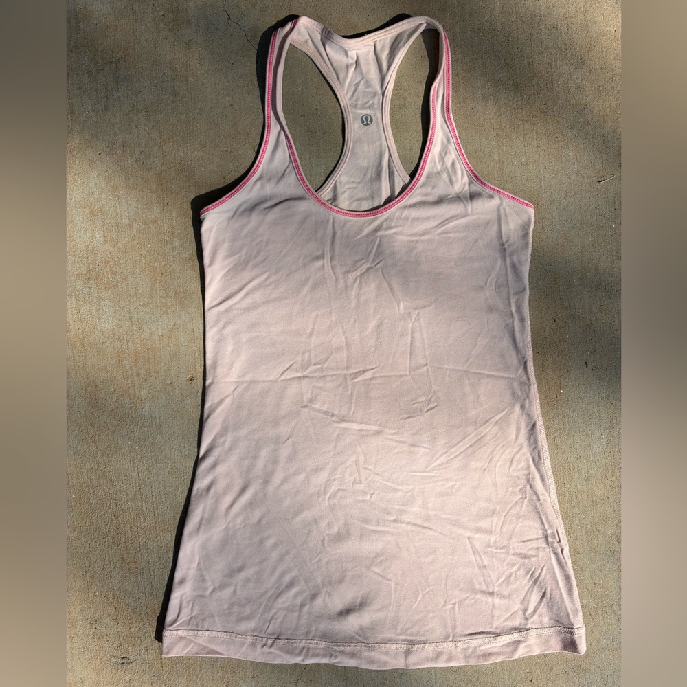 Lululemon Athletica Light Pink Racerback Tank Top